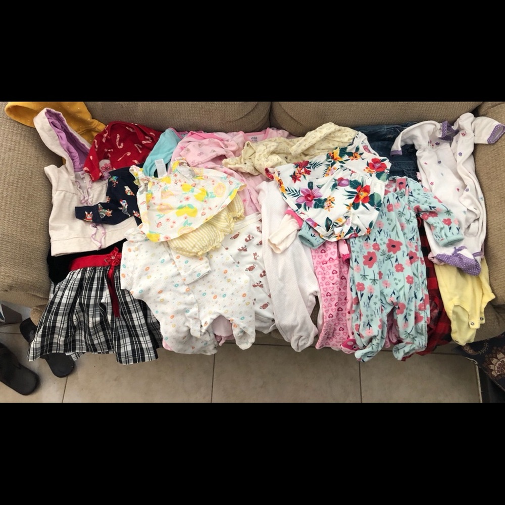 Bundle: 3-6 Month Girl Clothes—Used